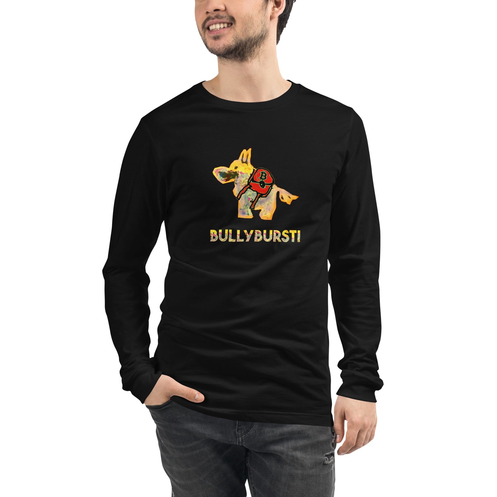 Bullybursti Men's Long Sleeve | Bitcoin T-Shirt