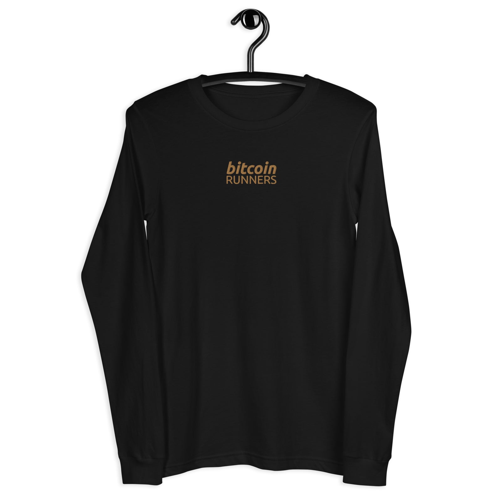 Bitcoin Runners Embroidered Women's Long Sleeve T-Shirt