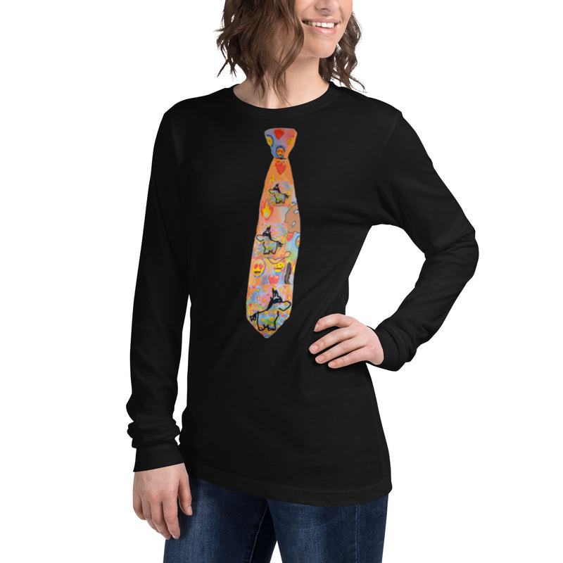 Bullybursti Schlipsograph Women's Long Sleeve | Bitcoin T-Shirt