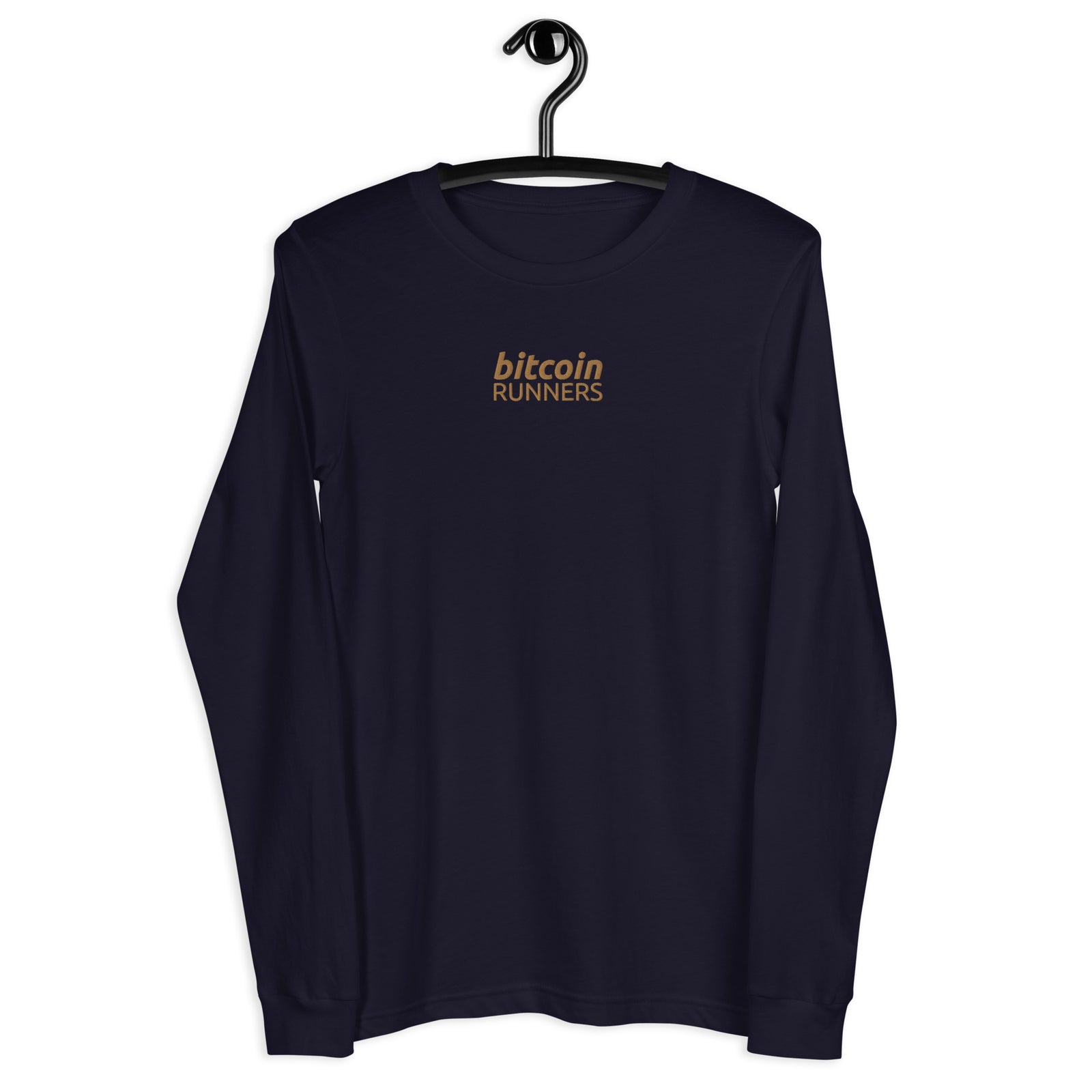 Bitcoin Runners Embroidered Women's Long Sleeve T-Shirt