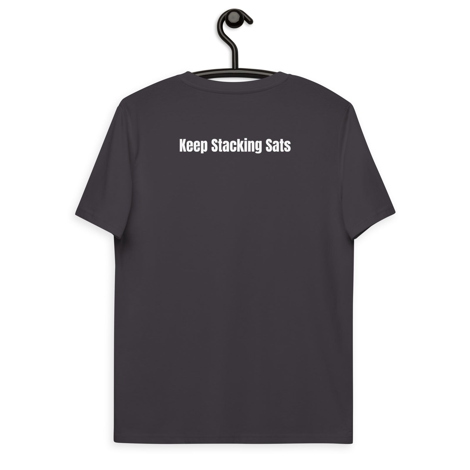 Bitcoin Satsymbol Back & Front Men's Organic Cotton T-Shirt