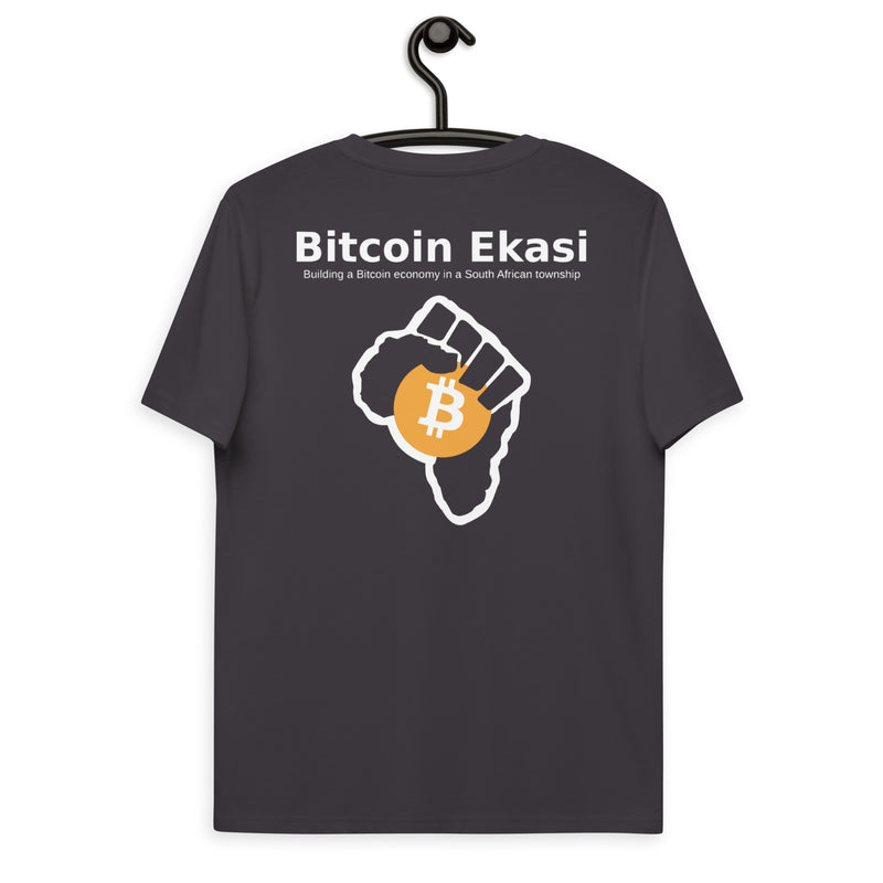 Bitcoin Ekasi Back & Front Men's Organic Cotton T-Shirt