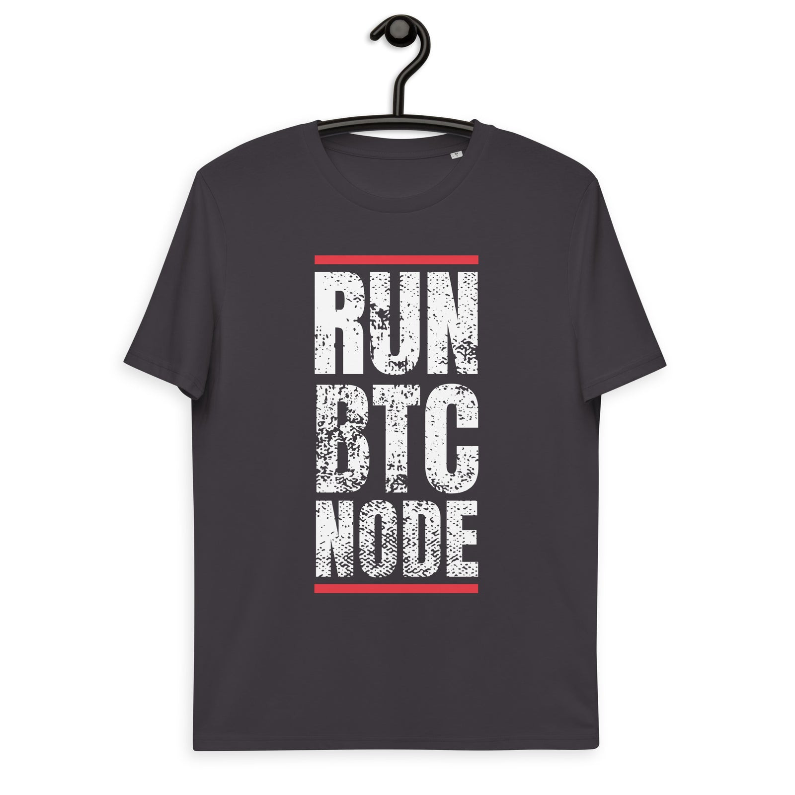 Bitcoin Run BTC Node Basic Bio-T-Shirt für Männer