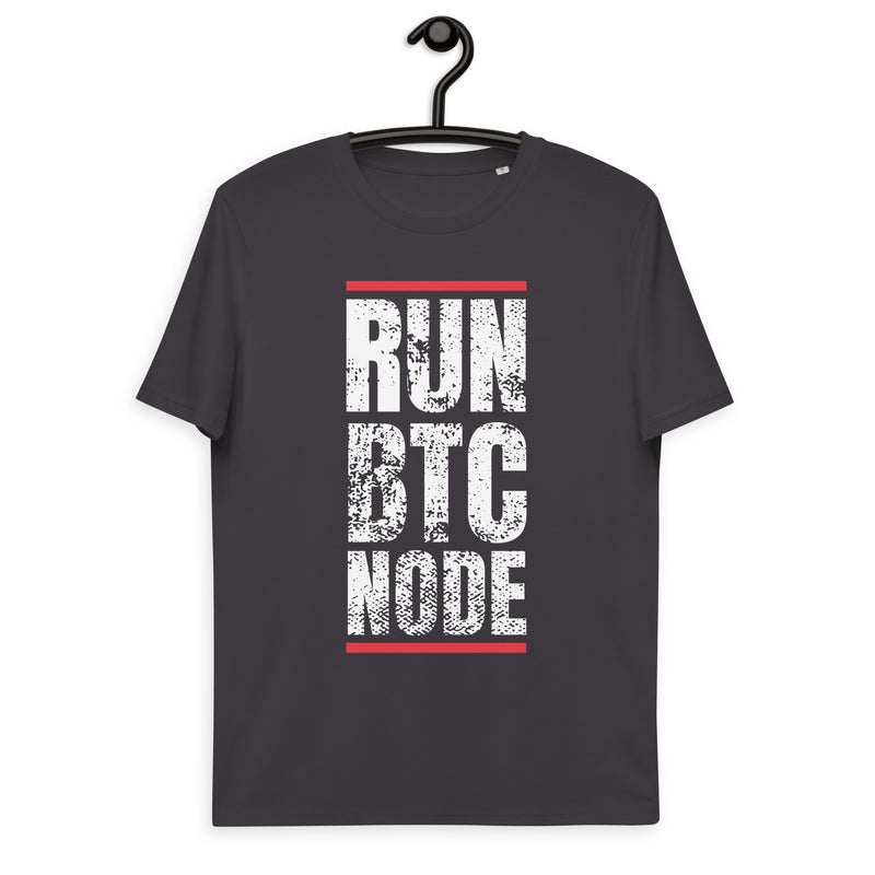 Bitcoin Run BTC Node Basic Bio-T-Shirt für Männer