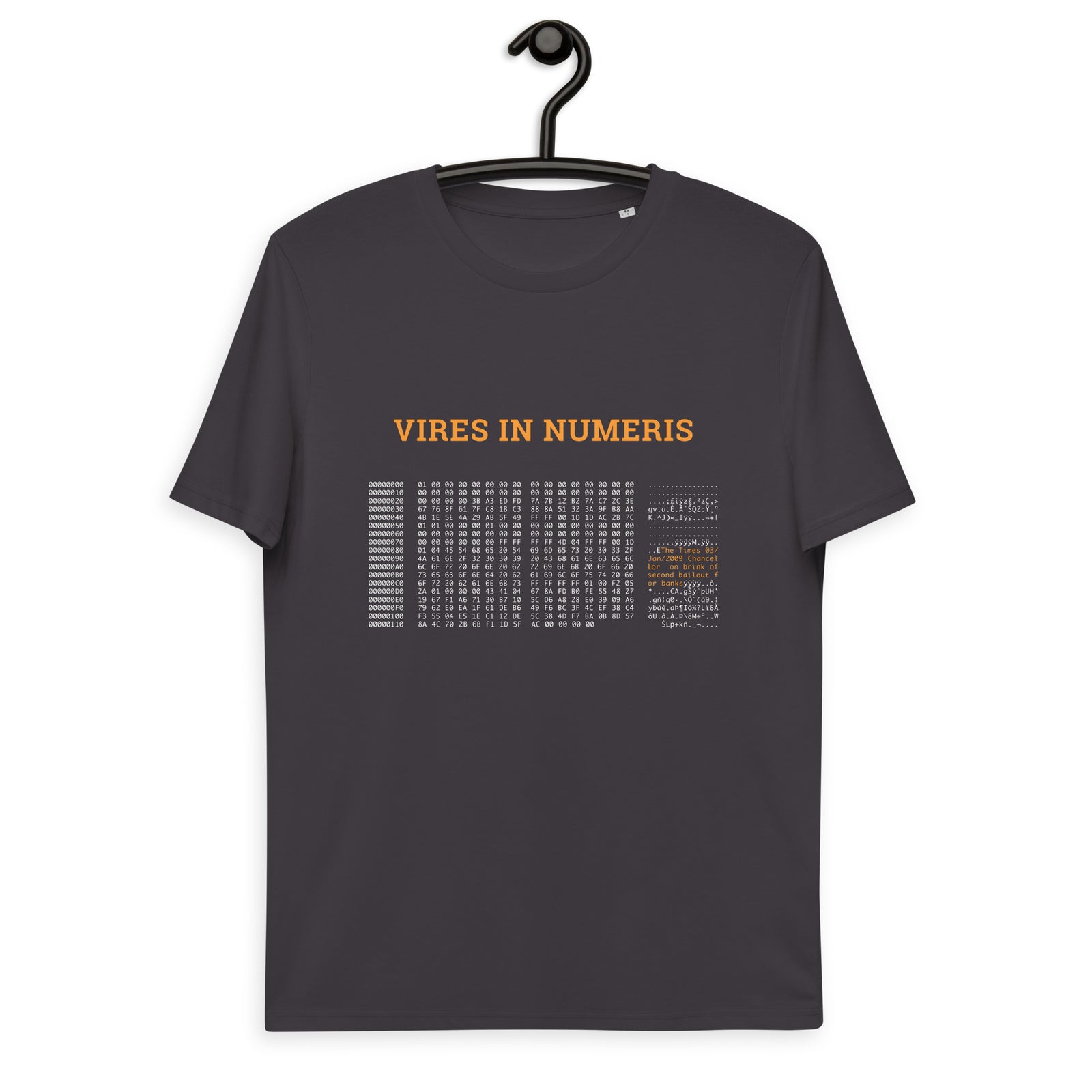 Bitcoin Genesis Block Men’s Organic Cotton T-Shirt