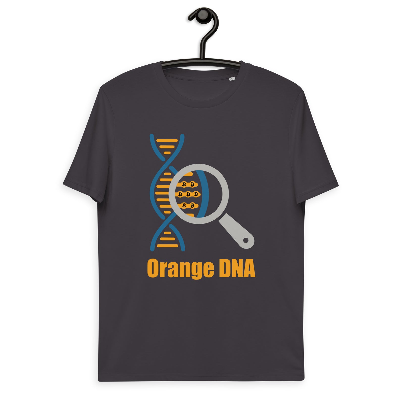 Bitcoin Orange DNA Men's Organic Cotton T-Shirt