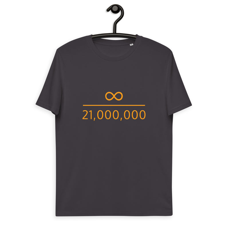 Infinity Divided by 21 Mio Bitcoin Men's Organic Cotton | Bitcoin T-Shirt