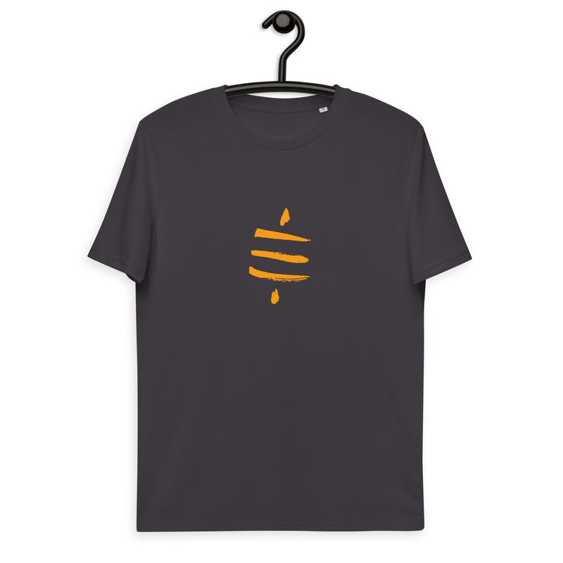 Bitcoin Satsymbol Basic Bio-T-Shirt für Männer