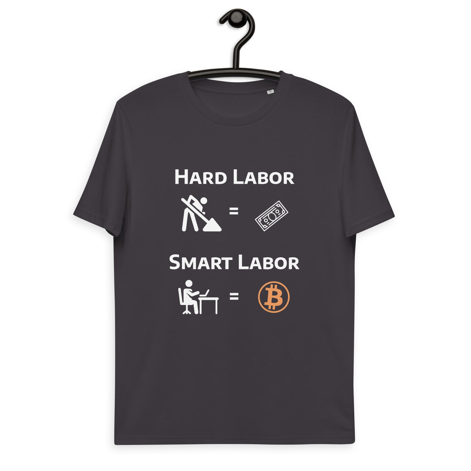 Bitcoin Hard Smart Labor Men's Organic Cotton T-Shirt