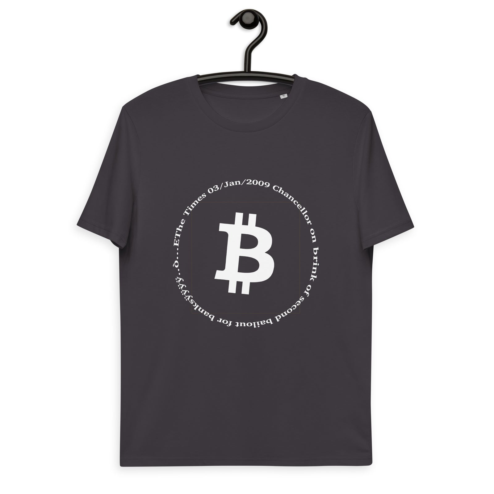 Bitcoin Symbol Men's Organic Cotton T-Shirt