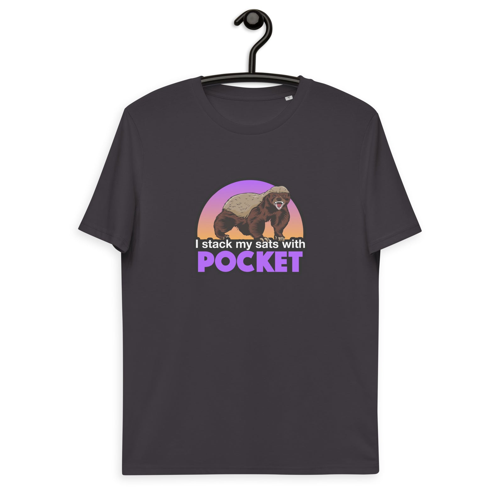 Pocket Bitcoin Honeybadger Men's Organic Cotton T-Shirt
