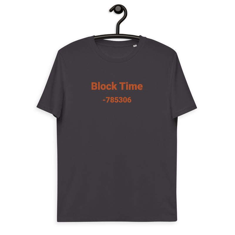 Block Time Personalized Men's Organic Cotton | Bitcoin T-Shirt