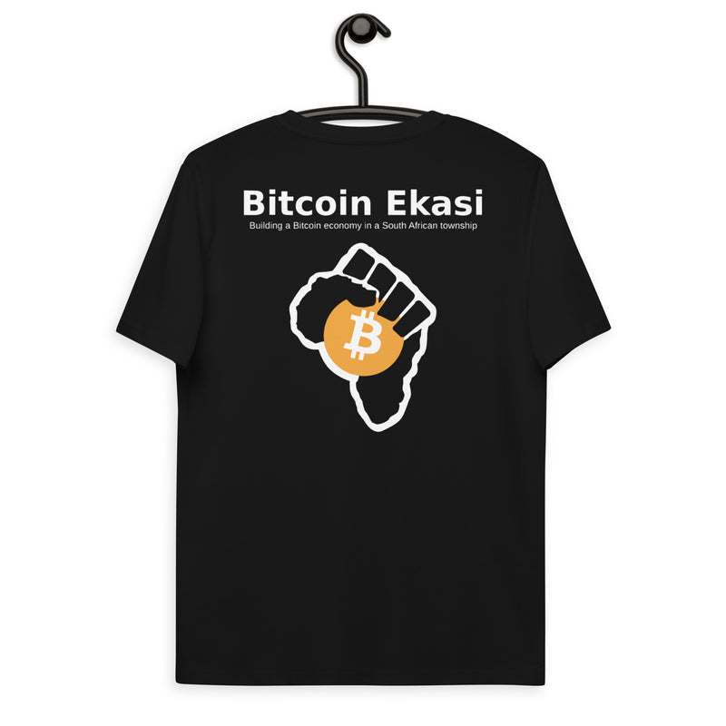 Bitcoin Ekasi Back & Front Men's Organic Cotton T-Shirt