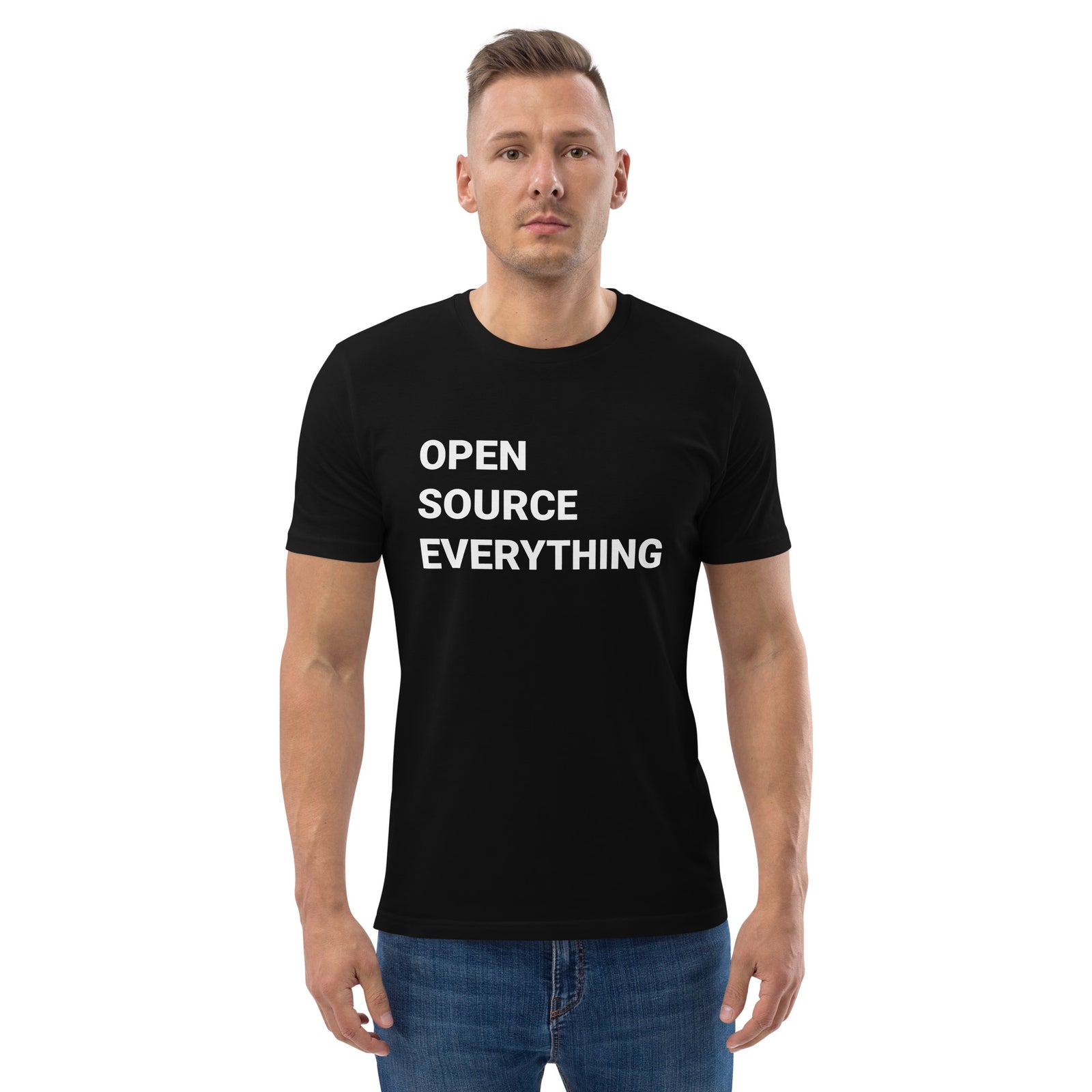 Open Source Everything Men's Organic Cotton | Bitcoin T-Shirt