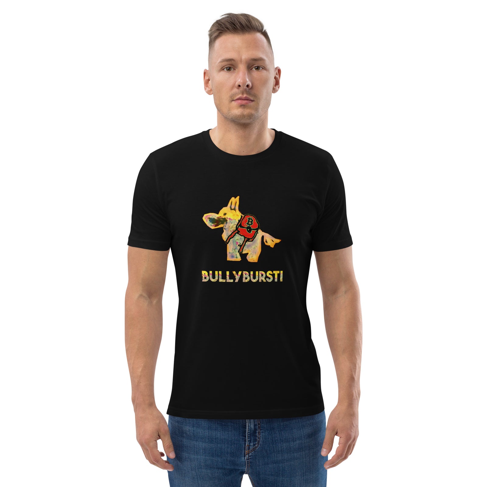 Bullybursti Men's Organic Cotton | Bitcoin T-Shirt