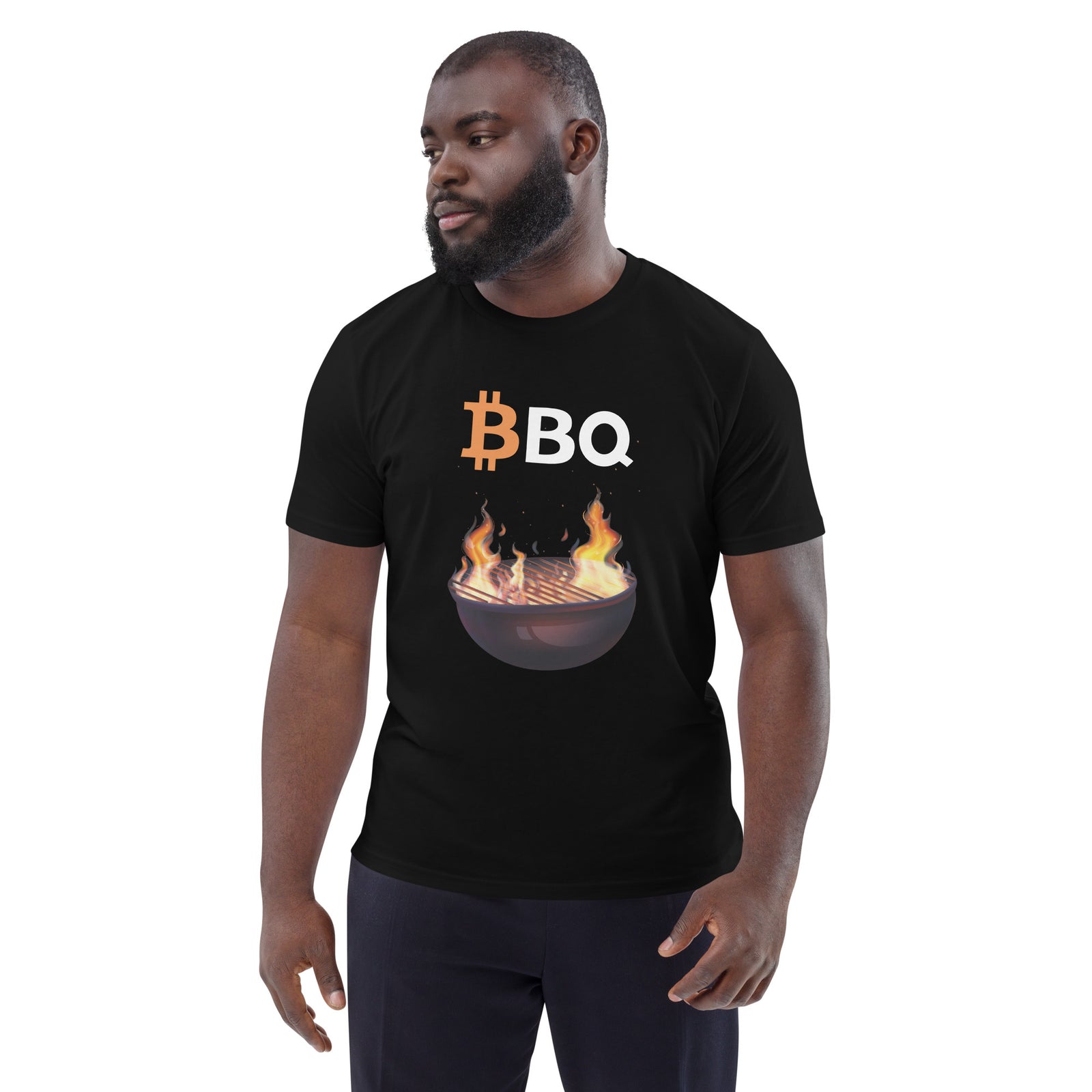 Bitcoin BBQ Men's Organic Cotton T-Shirt