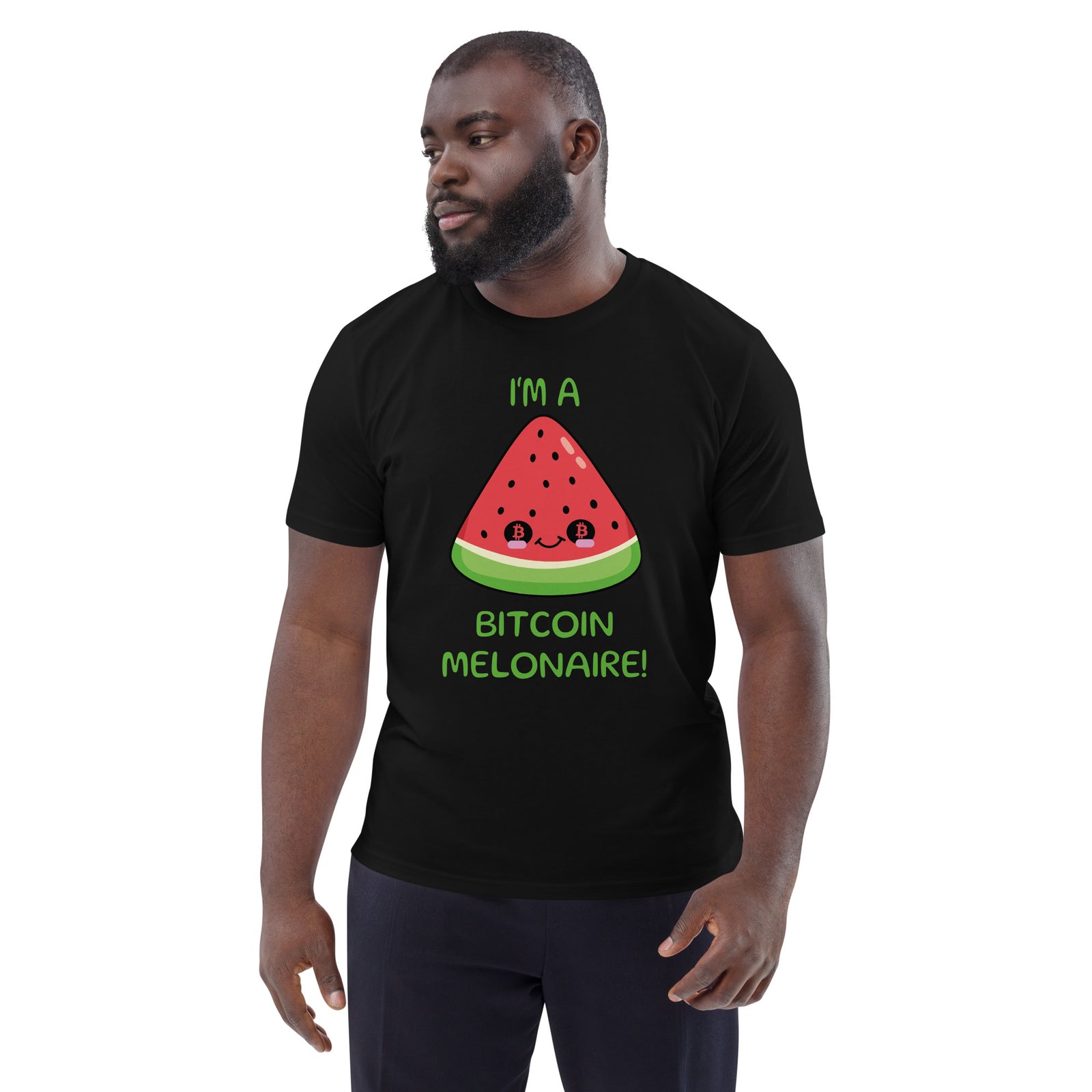 Bitcoin Melon Men's Organic Cotton T-Shirt