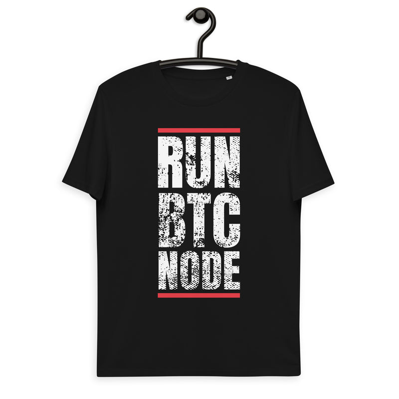 Bitcoin Run BTC Node Basic Bio-T-Shirt für Männer