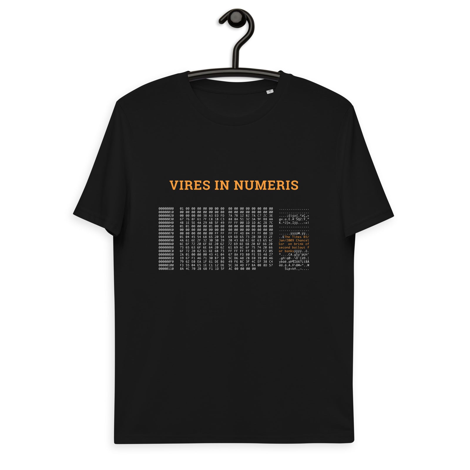 Bitcoin Genesis Block Men’s Organic Cotton T-Shirt