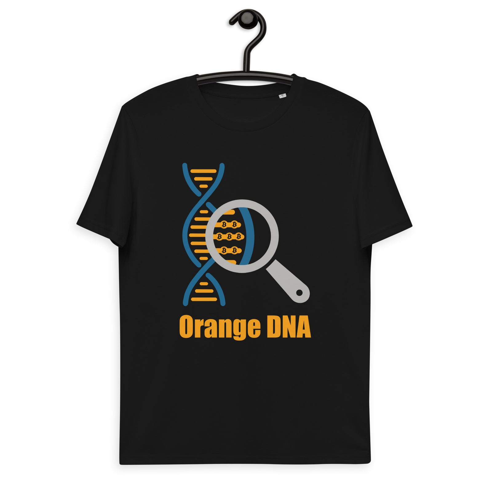Bitcoin Orange DNA Men's Organic Cotton T-Shirt