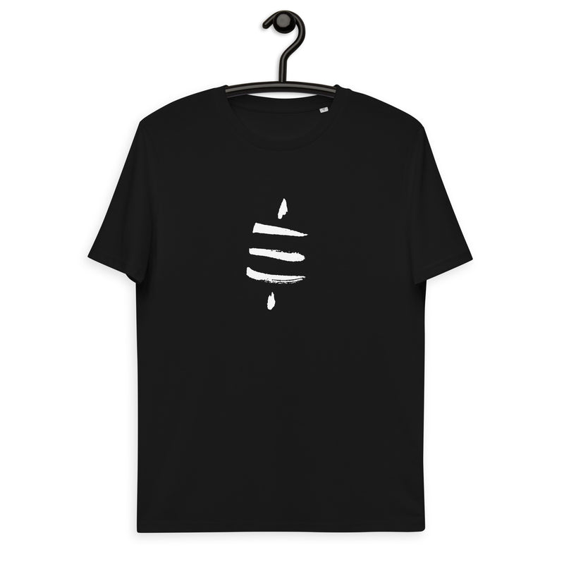 Bitcoin Satsymbol Back & Front Men's Organic Cotton T-Shirt
