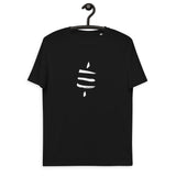 Bitcoin Satsymbol Vorne&Hinten Basic Bio-T-Shirt für Männer
