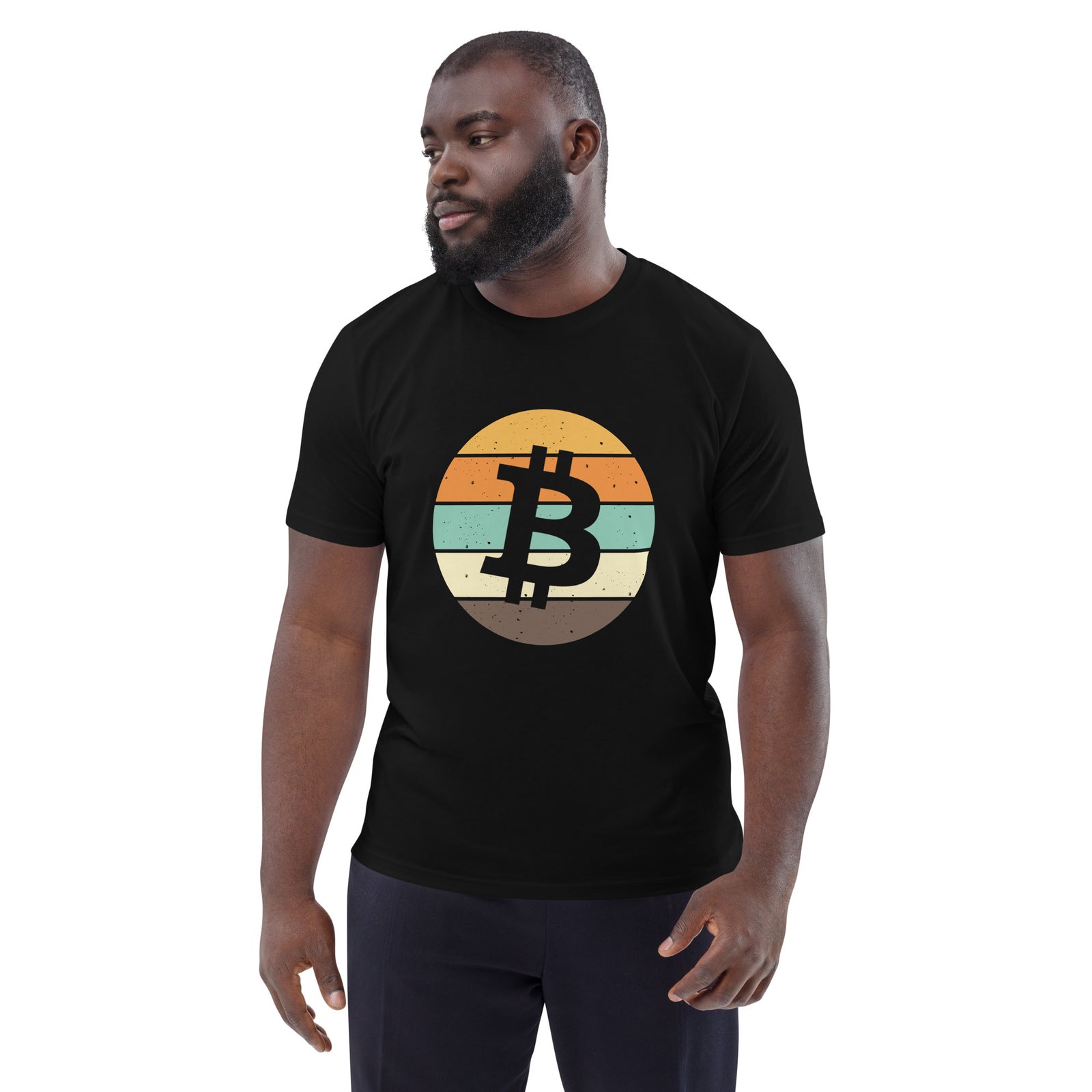 Bitcoin Retro Men's Organic Cotton T-Shirt