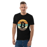 Bitcoin Retro Basic Bio-T-Shirt für Herren