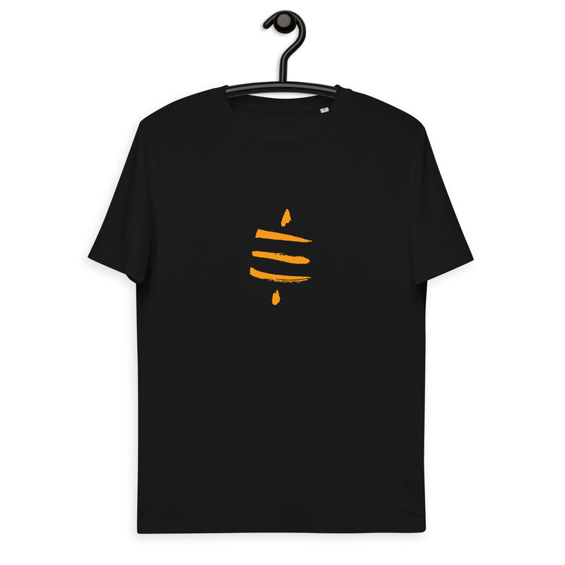Bitcoin Satsymbol Basic Bio-T-Shirt für Männer