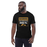 Bitcoin Warning Orange Pill Men's Organic Cotton T-Shirt