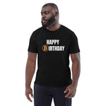 Happy Birthday Bitcoin Basic Bio-T-Shirt für Männer