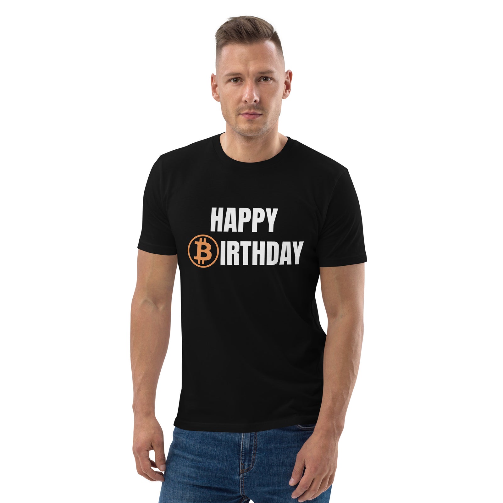 Happy Birthday Bitcoin Men's Organic Cotton T-Shirt