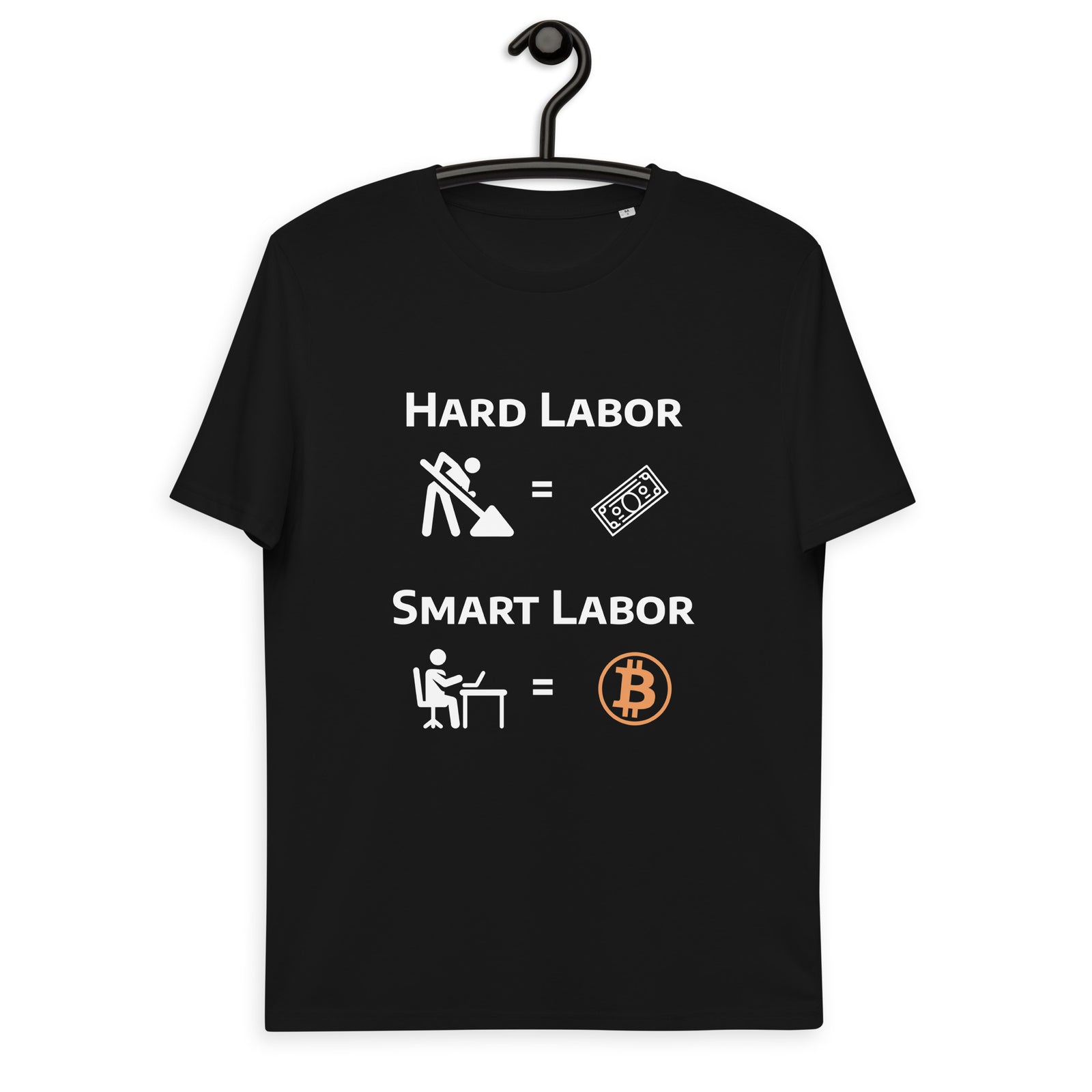 Bitcoin Hard Smart Labor Men's Organic Cotton T-Shirt