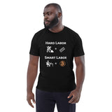 Bitcoin Hard Smart Labor Basic Bio-T-Shirt für Männer