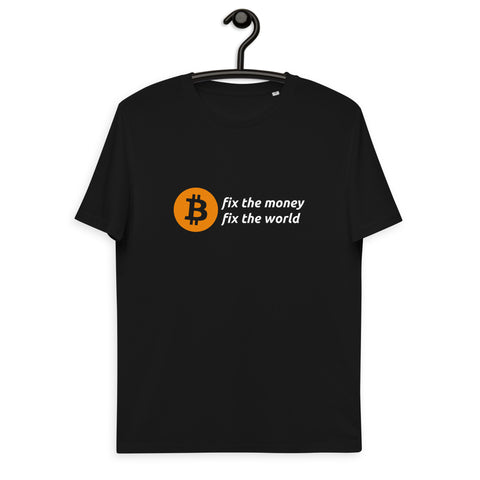 Bitcoin Fix the Money Basic Bio-T-Shirt für Männer