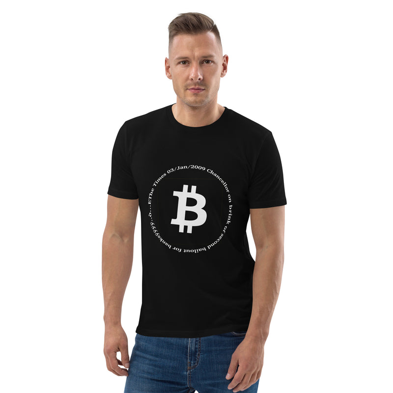 Bitcoin Symbol Men's Organic Cotton T-Shirt