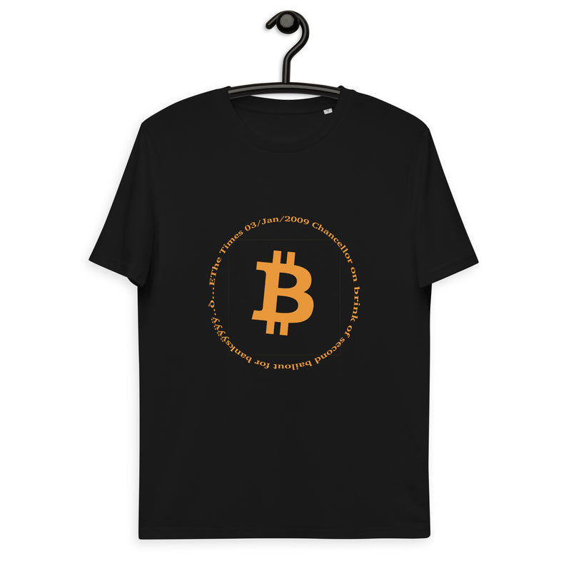 Bitcoin Symbol Basic Bio-T-Shirt für Männer