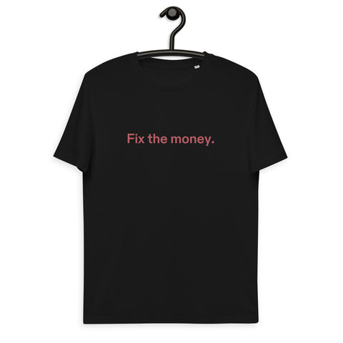 Fix the money. Basic Bio-T-Shirt für Männer