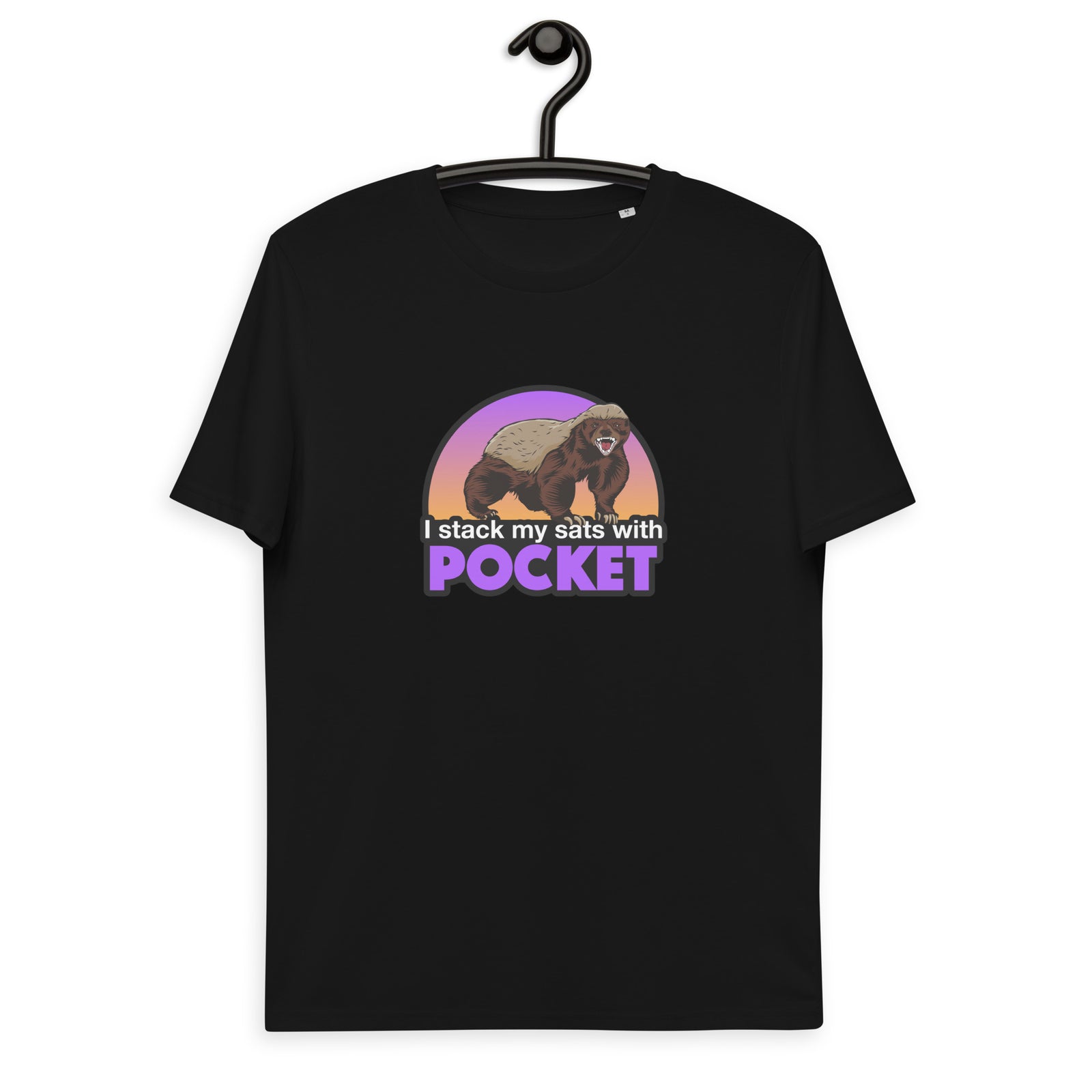 Pocket Bitcoin Honeybadger Men's Organic Cotton T-Shirt