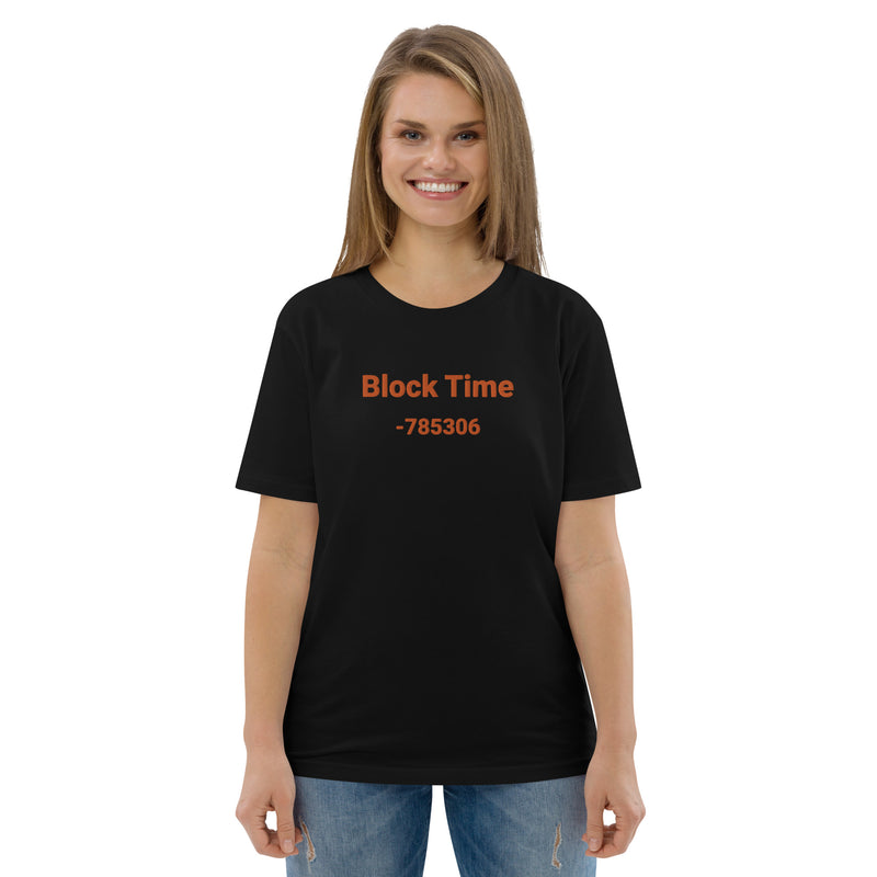 Block Time Personalized Women's Organic Cotton | Bitcoin T-Shirt