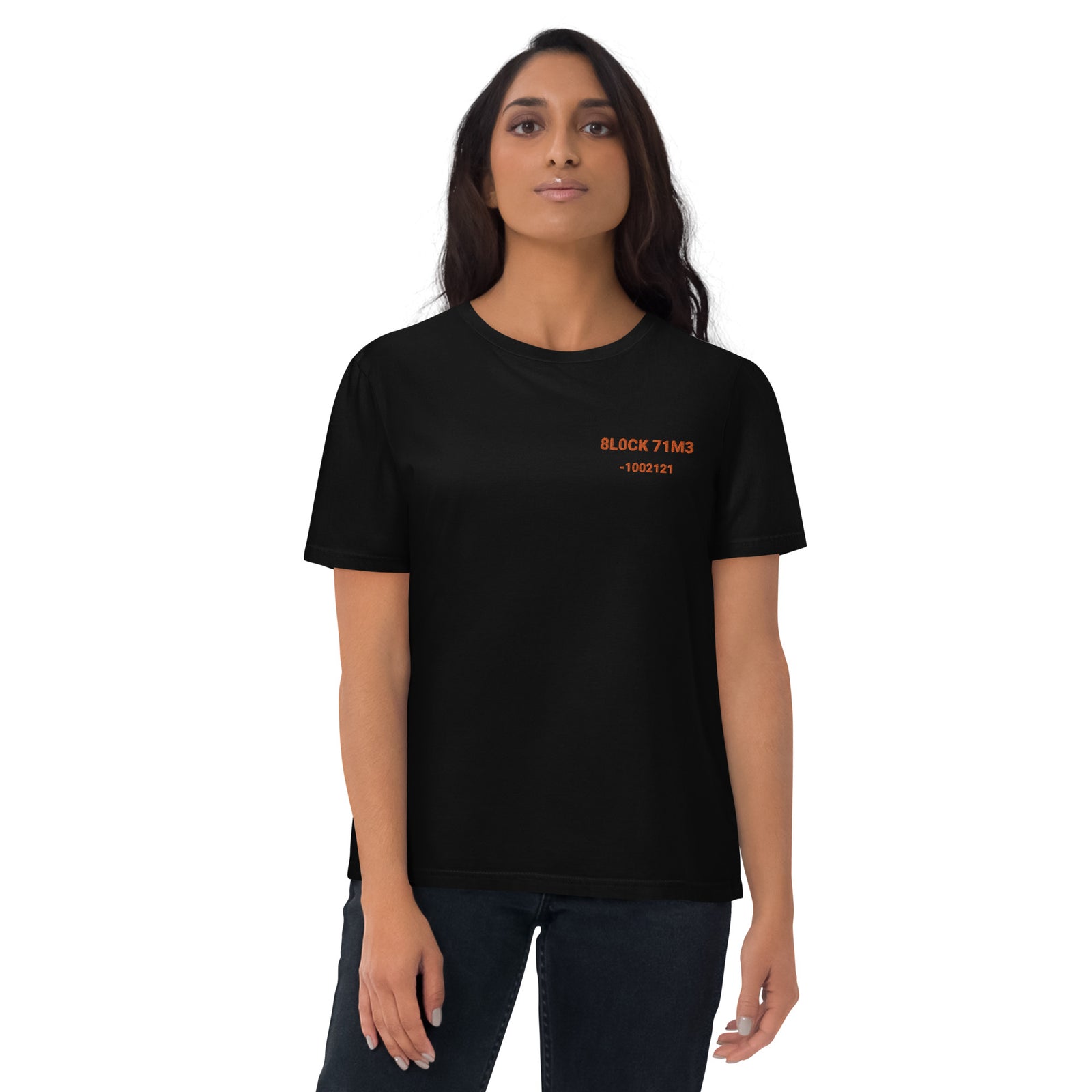 Block Time Personalized Women's Organic Cotton | Bitcoin T-Shirt