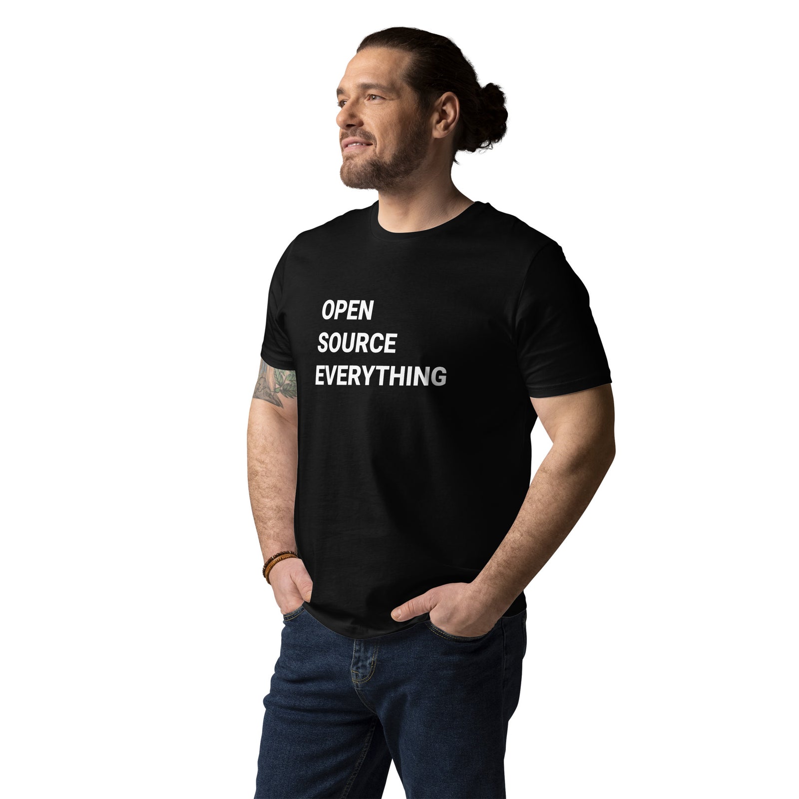 Open Source Everything Men's Organic Cotton | Bitcoin T-Shirt