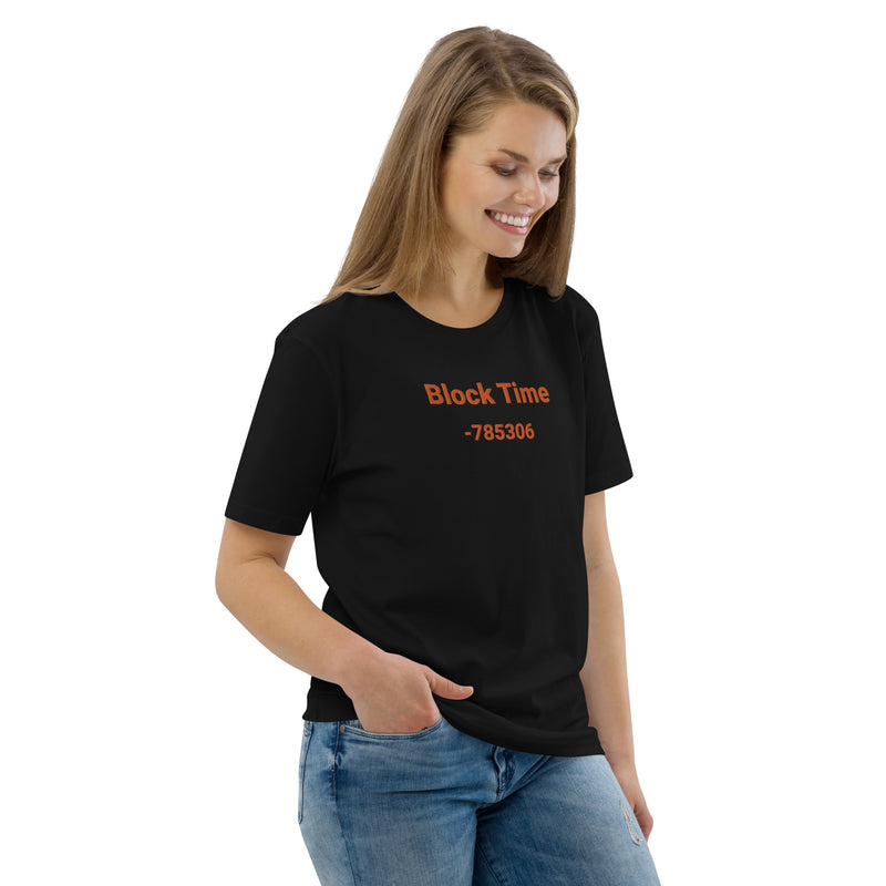 Block Time Personalized Women's Organic Cotton | Bitcoin T-Shirt
