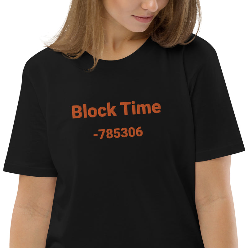Block Time Personalized Women's Organic Cotton | Bitcoin T-Shirt
