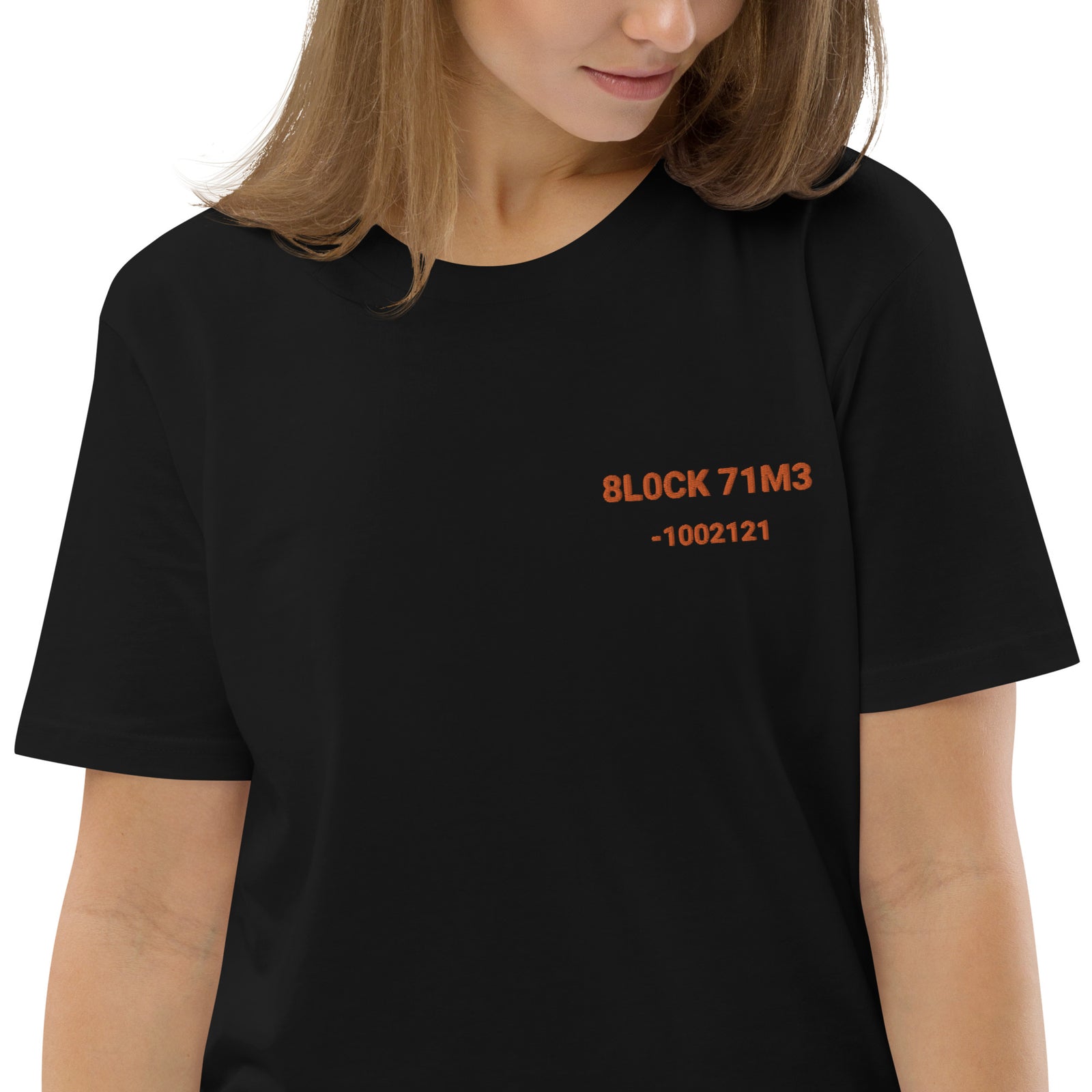 Block Time Personalized Women's Organic Cotton | Bitcoin T-Shirt