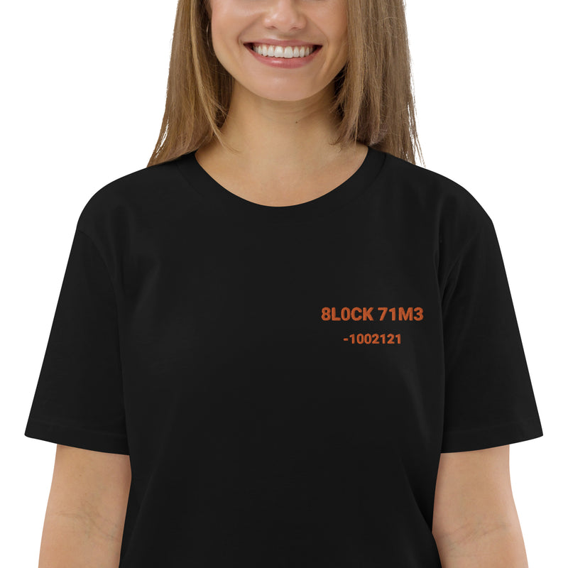 Block Time Personalized Women's Organic Cotton | Bitcoin T-Shirt