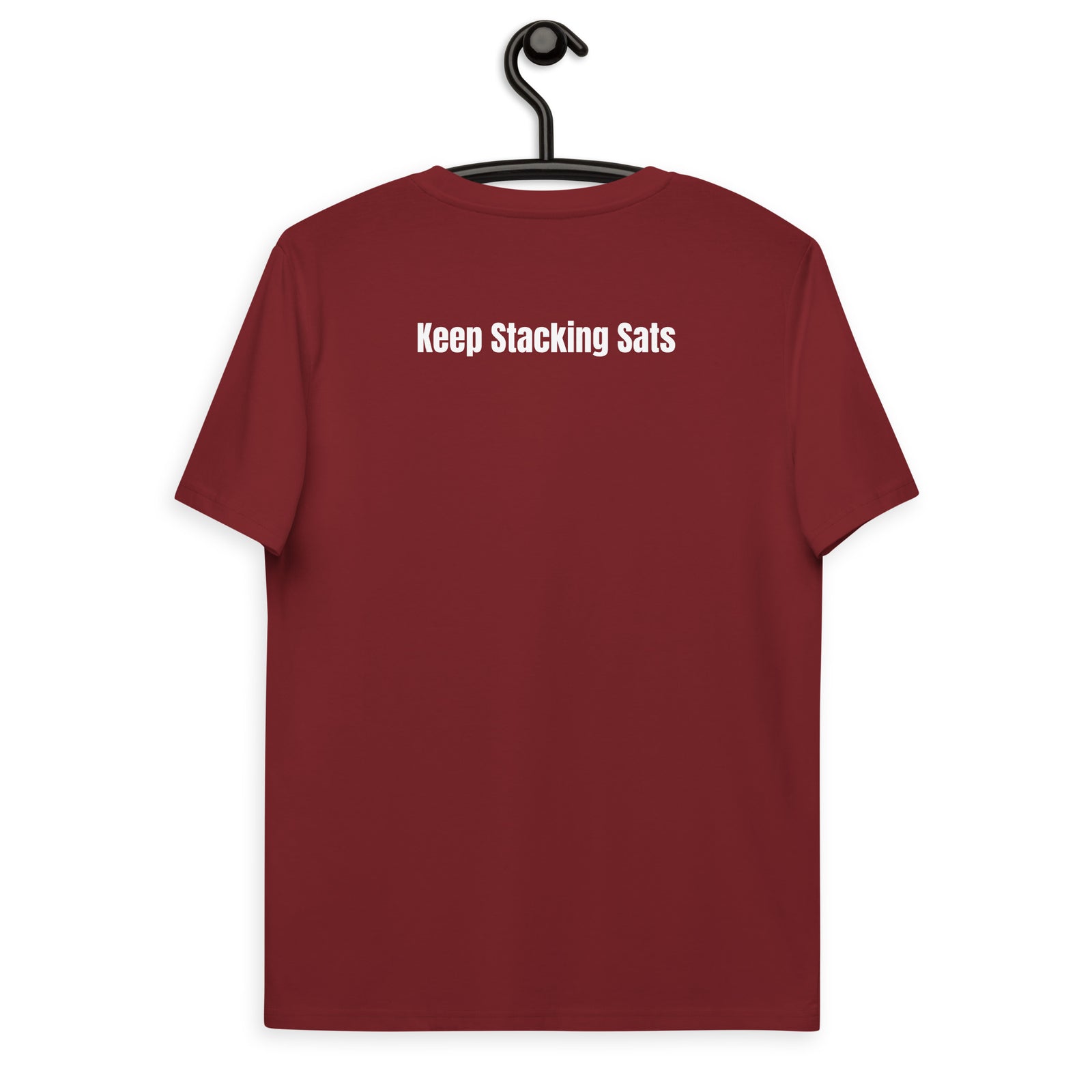 Bitcoin Satsymbol Back & Front Men's Organic Cotton T-Shirt