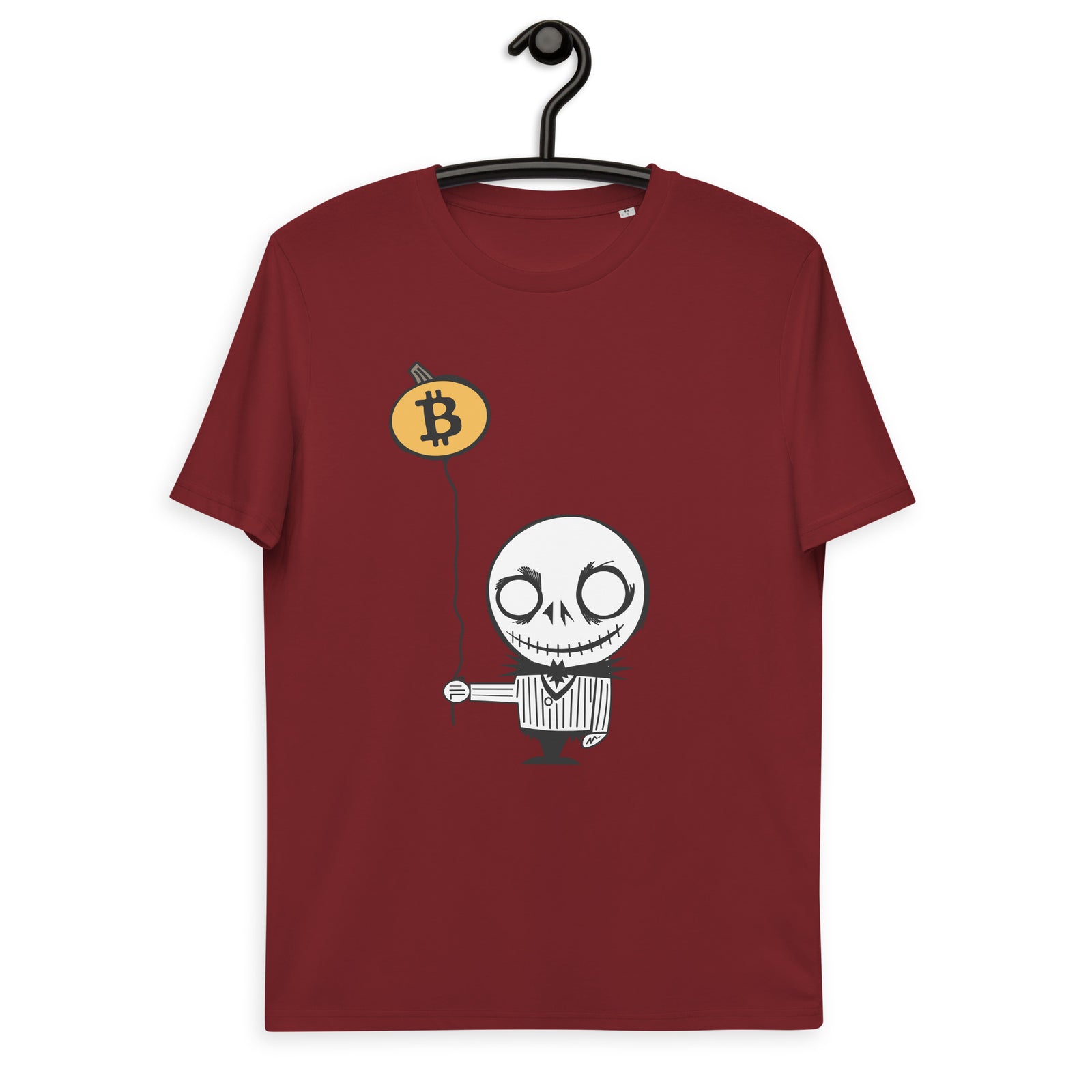 Bitcoin Halloween Basic Bio-T-Shirt für Männer