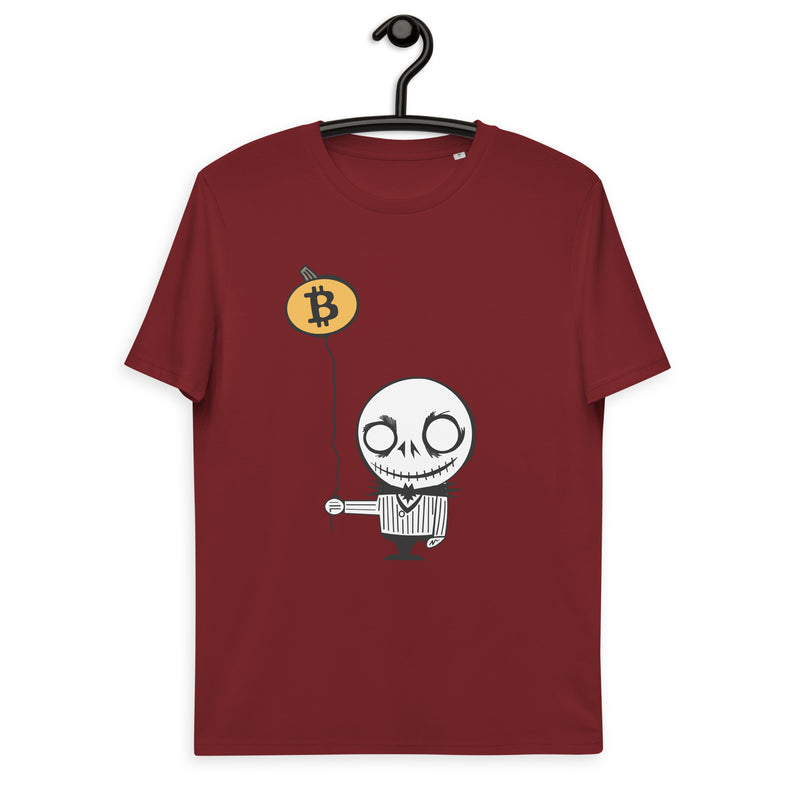 Bitcoin Halloween Basic Bio-T-Shirt für Männer
