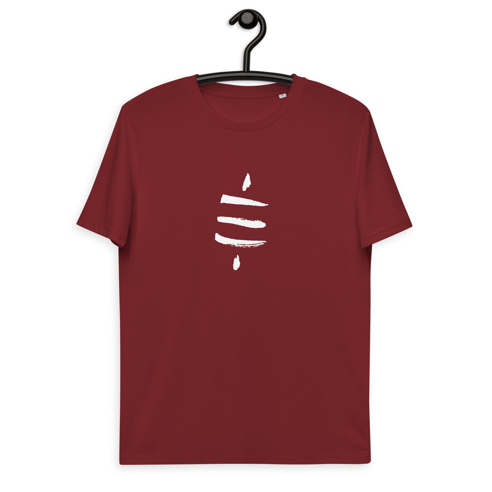 Bitcoin Satsymbol Back & Front Men's Organic Cotton T-Shirt